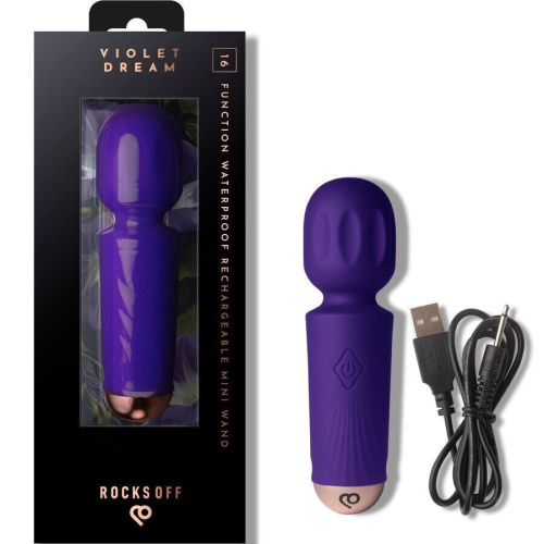 Вибромассажер Rocks Off Mini Wand Violet Dream