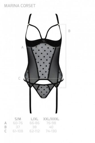 Корсет Passion MARINA CORSET, L/XL