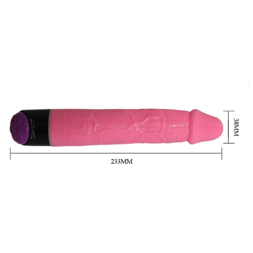 Multi Speed Jelly Vibe Pink - Реалистичный вибратор, 23.8х3.8 см (розовый)