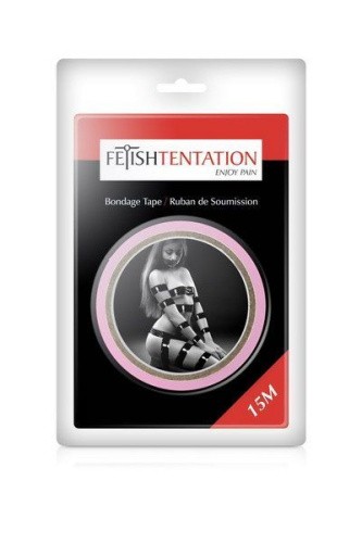 Fetish Tentation Rose - Скотч для бондажа, 15м