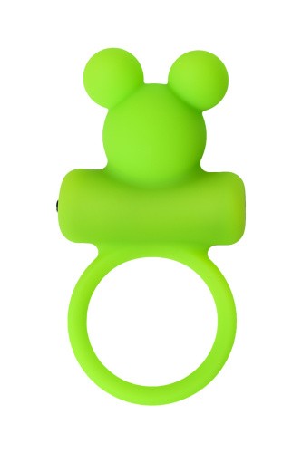 A-Toys By Toyfa - виброкольцо с ушками, 6х3 см (зеленый)