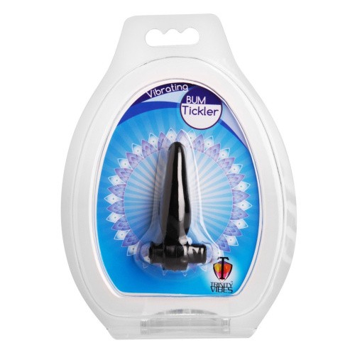 Trinity Vibes Vibrating Mini Anal Plug - Анальная вибропробка, 6,3 см (черный)