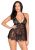 Сорочка беби-долл Leg Avenue Floral lace babydoll, M Сорочка беби-долл Leg Avenue Floral lace babydoll, M