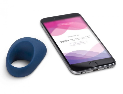 We-Vibe Pivot + Лубрикант 50 мл  - умное виброкольцо с управлением со смартфона, (синий)