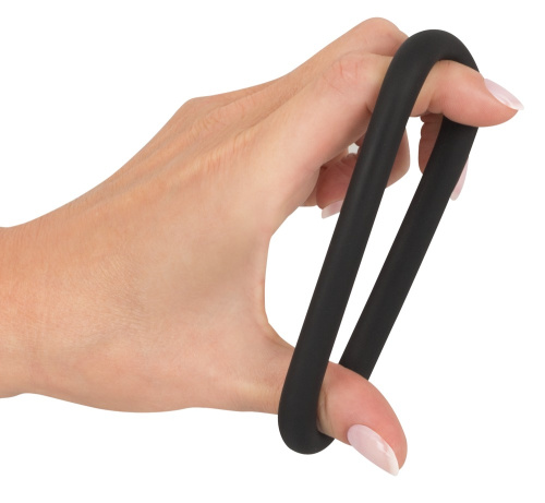 Silicone Cock and Ball Loop - Эрекционное кольцо для пениса (черный)