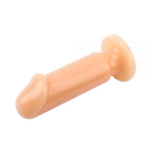 Chisa Prof. Jason C Medium Slim Dildo анальная пробка среднего размера на присоске, 12.5х3.7 см (телесный)
