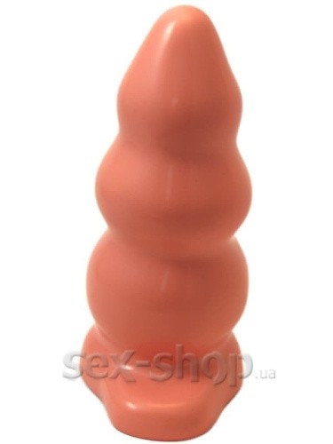 Doc Johnson Tripple Ripple Butt Plug Large - Анальная пробка, 11,6х6 см (черный)