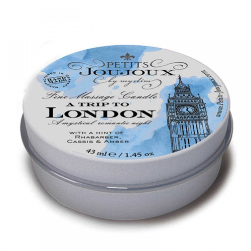 Petits Joujoux London - Массажная свечa  с ароматом дорогого мужского парфюма, 43 мл