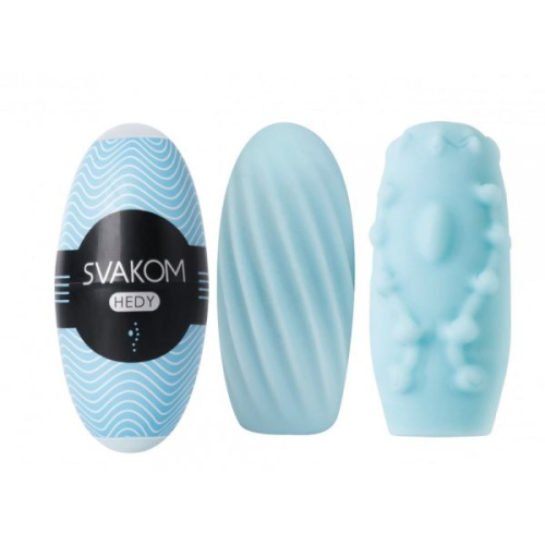 Svakom - Hedy Male Мастурбатор-яичко, 8.5х4 см (голубой)