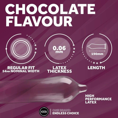 Ароматизированный презерватив EXS Chocolate Flavour Condom, 1 шт