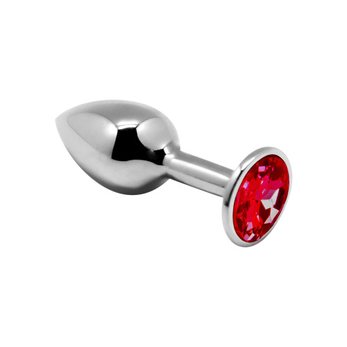 Alive Mini Metal Butt Plug - Анальна пробка - M, 8х3.4 см (червона) - купити в Києві, Україні