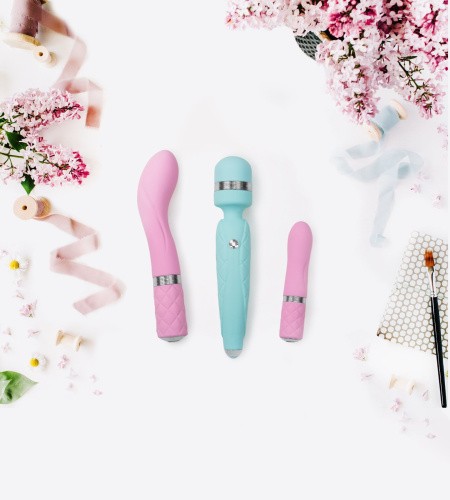 Pillow Talk Sassy Pink - Роскошный вибратор с кристаллом Сваровски для точки G, 12.8х3.8 см. (розовый)