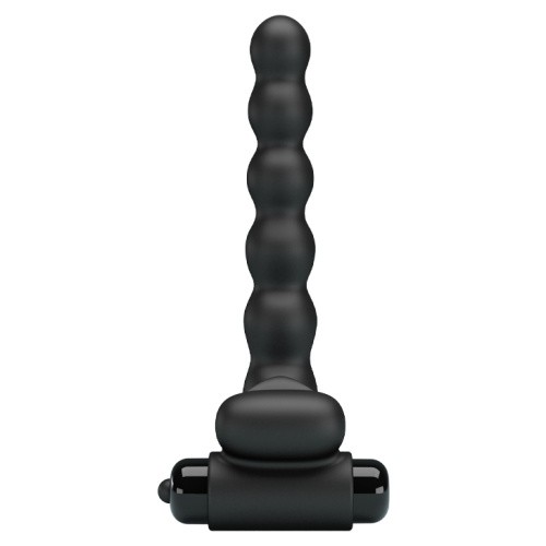 Pretty Love Hercules Vibro Penis Sheath III Black - Насадка для анального секса с вибрацией, 15.3х2.5 см