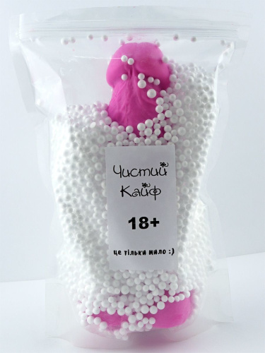 Чистый Кайф Violet size XL - Крафтовое мыло-член с присоской, 21,5х5,1 см (фиолетовый)