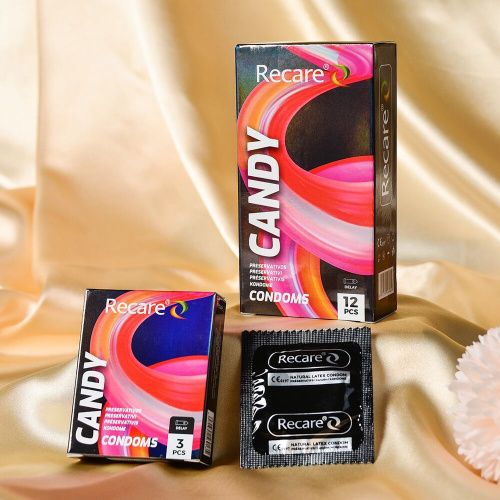 Holographic Recare Delay Candy Condoms 12 шт, пролонгирующий эффект