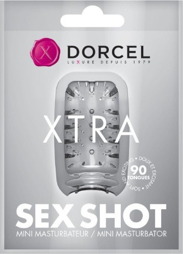 Dorcel Sex Shot Xtra покет-мастурбатор с оригинальным рельефом, 8х5 см