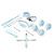 БДСМ-набор для начинающих Liebe Seele Macaron 9pcs Bondage Kit-Mint БДСМ-набор для начинающих Liebe Seele Macaron 9pcs Bondage Kit-Mint