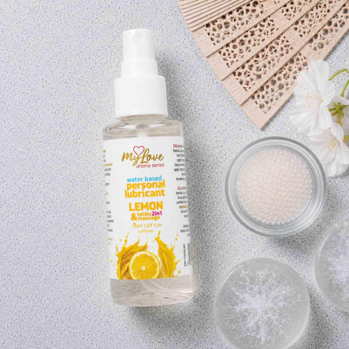 2в1 лубрикант и массажный гель - MyLove Aroma Series Intim&Massage Lemon, 50 мл