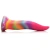 Creature Cocks Unicorn Kiss Glow-in-the-Dark Dildo - фантазийный светящийся в темноте фаллоимитатор язык Единорога,  21.3х5.8 см (радужный)
