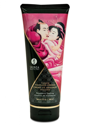 Съедобный массажный крем Shunga Малина, 200 мл