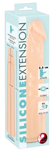 Orion Silicone Extension - Насадка на член, +2.5 см (телесная)