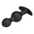 Pretty Love silicone Anal balls Black - Анальна пробка зі зміщеннями центрів ваги, 10,4х2.2-2.6 см (чорний) - купити в Києві, Україні