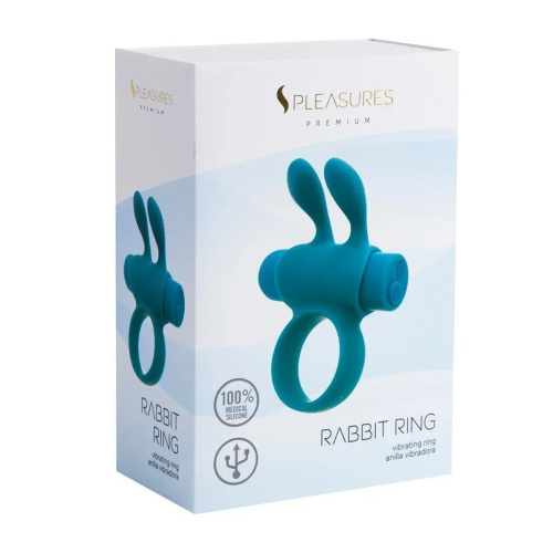 Эрекционное виброкольцо S Pleasures Premium Rabbit Ring