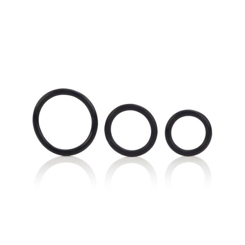 CalExotics Rubber Ring - 3 Piece Set - набор эрекционных колец (белый)