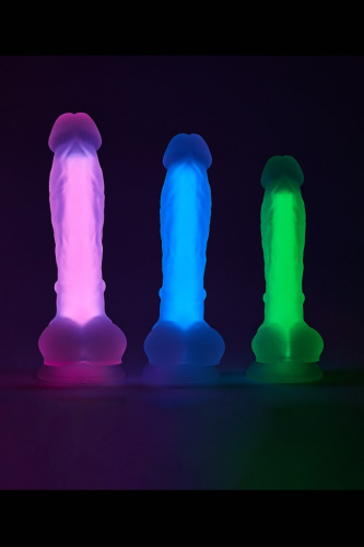 Dream Toys Radiant Glow In The Dark Soft Dildo - Фаллоимитатор, 21 см (розовый)