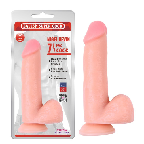 Фаллоимитатор Chisa Ballsy Super Cock Nigel Nevin 7.7", 19.5 см