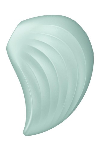 Satisfyer Pearl Diver - Вакуумный клиторальный стимулятор в виде ракушки, 9.1х5.1 см (мятный)