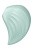 Satisfyer Pearl Diver - Вакуумный клиторальный стимулятор в виде ракушки, 9.1х5.1 см (мятный)