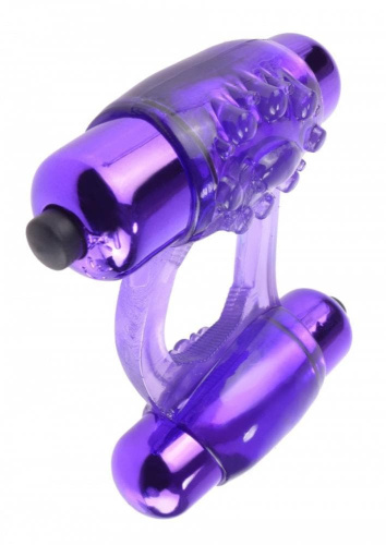 Pipedream Duo Vibr Super Ring - виброкольцо, 7х3 см (фиолетовый)