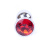 Boss Jewellery Silver Plug Red - Анальная пробка с кристаллом, 7х2.7 см (красный) Boss Jewellery Silver Plug Red - Анальная пробка с кристаллом, 7х2.7 см (красный)