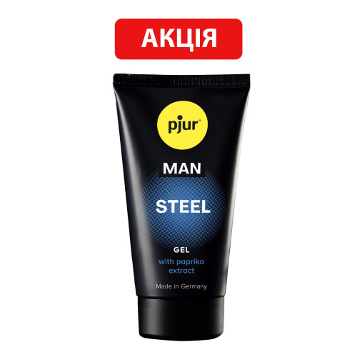 Возбуждающий гель для массажа Pjur Man Steel Ge, 50 мл