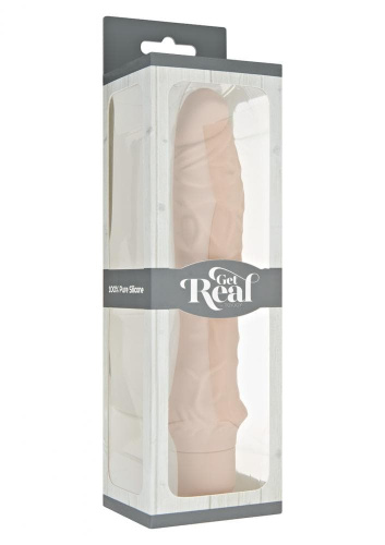 Get Real Classic Large - Вибратор, 25Х4,5 см (телесный)