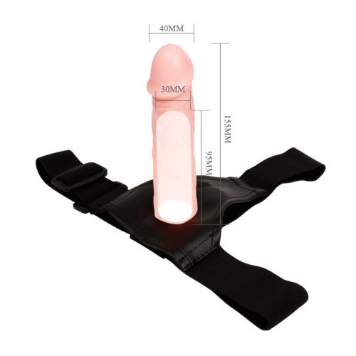 Baile Jessica Strap On - Страпон, 15х4 см - купити в Києві, Україні