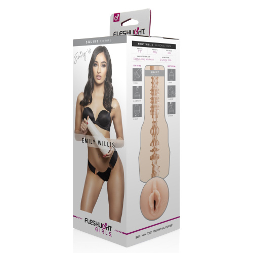 Fleshlight Girls: Emily Willis Squirt маструбатор Вагіна, 25 см - купити в Києві, Україні