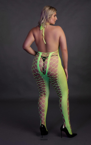 Бодистокинг Ouch! Bodystocking With Halterneck, XL/4XL