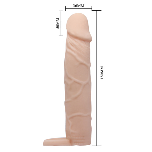 Удлиняющая насадка на член Pretty Love Penis Sleeve Flesh 7 "