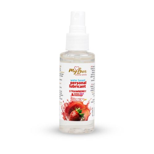 2в1 лубрикант и массажный гель - MyLove Aroma Series Intim&Massage Strawberry, 50 мл