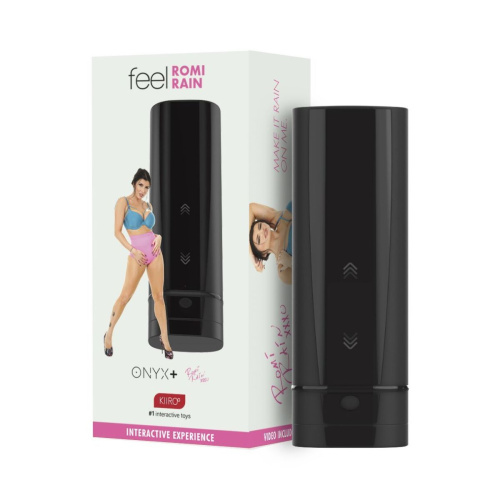 Kiiroo Onyx+ Romi Rain - Мастурбатор интерактивный, автоматический, 16.5х4 см