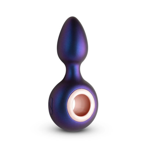 Hueman Deep Space Vibrating Anal Plug - Анальная пробка с вибрацией, 12,7 см (фиолетовый)