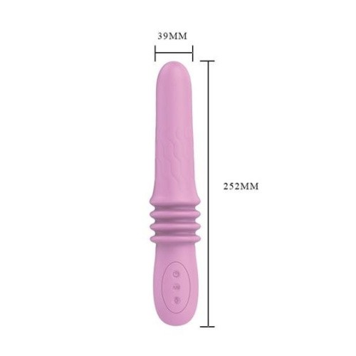 LyBaile Pretty Love Suzie Vibrator Up&Down function - Вибратор с имитацией фрикций, 25.2х3.9 см (фиолетовый)
