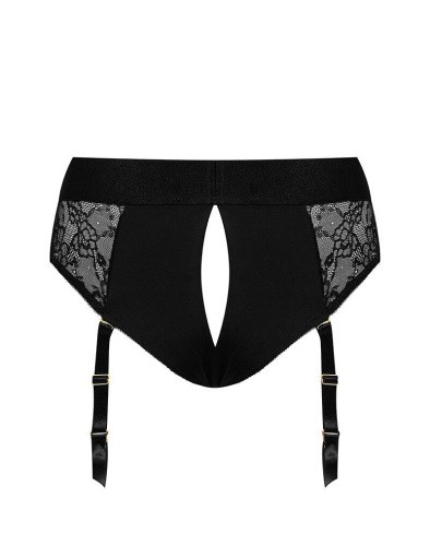 Strap-On-Me Diva Harness - S - кружевные трусы для страпона с подвязками для чулок