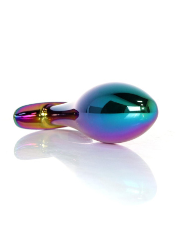 Анальная пробка с камнем B-Series Jewellery Multicolour Plug Clear, L