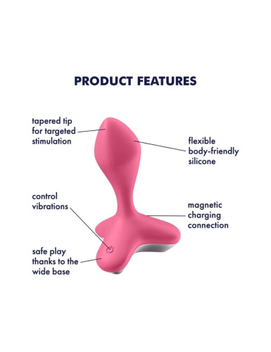 Satisfyer Game Changer - Анальная пробка с вибрацией, 11.5х4.1 см (розовая)