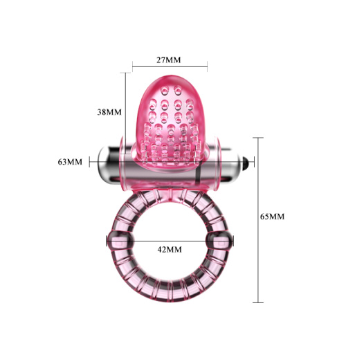 LyBaile Sweet Vibrationg Cook Ring - віброкільце, 6.5х4.2 см (рожевий) - купити в Києві, Україні
