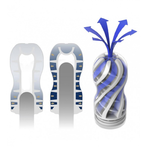 Tenga Premium Air Flow Cup - Мастурбатор (24 воздушные камеры внутри) 14.7х4.6 см