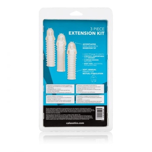 California Exotic Novelties 3 Piece Extension Kit насадка на пенис, 15.25х3.75 см